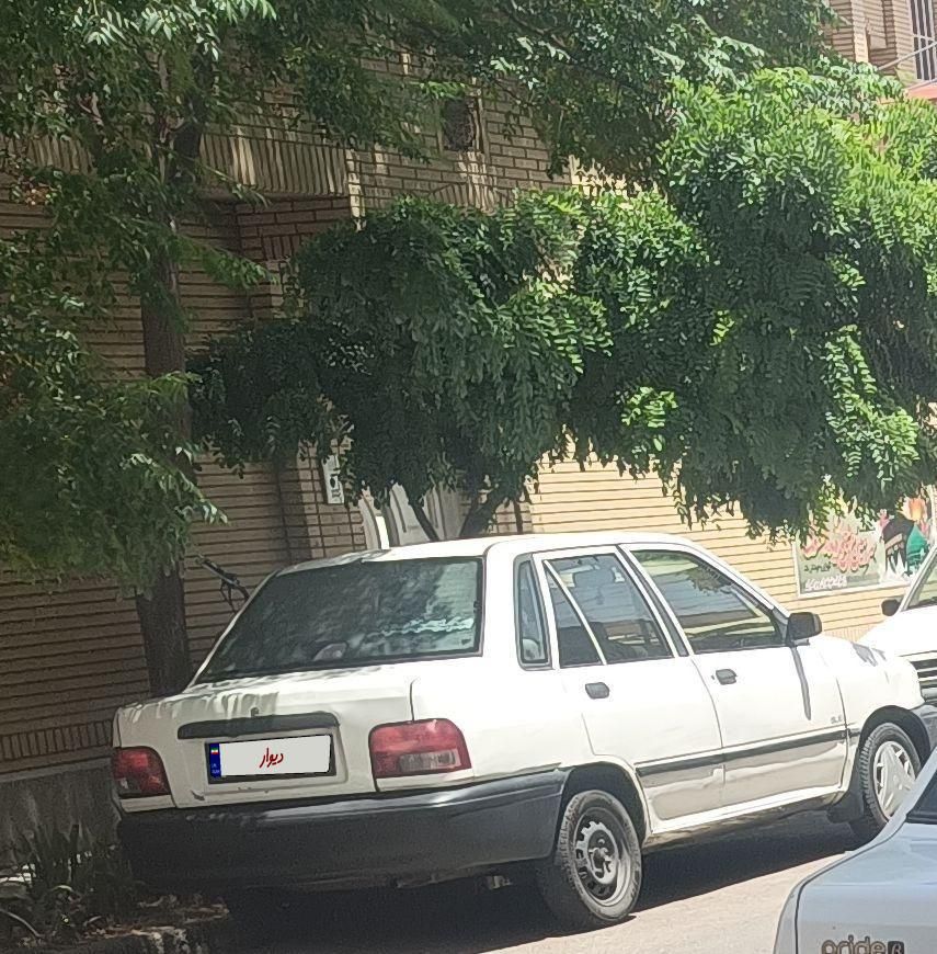 پراید سفید دزدیده شده در ابوذر تهران